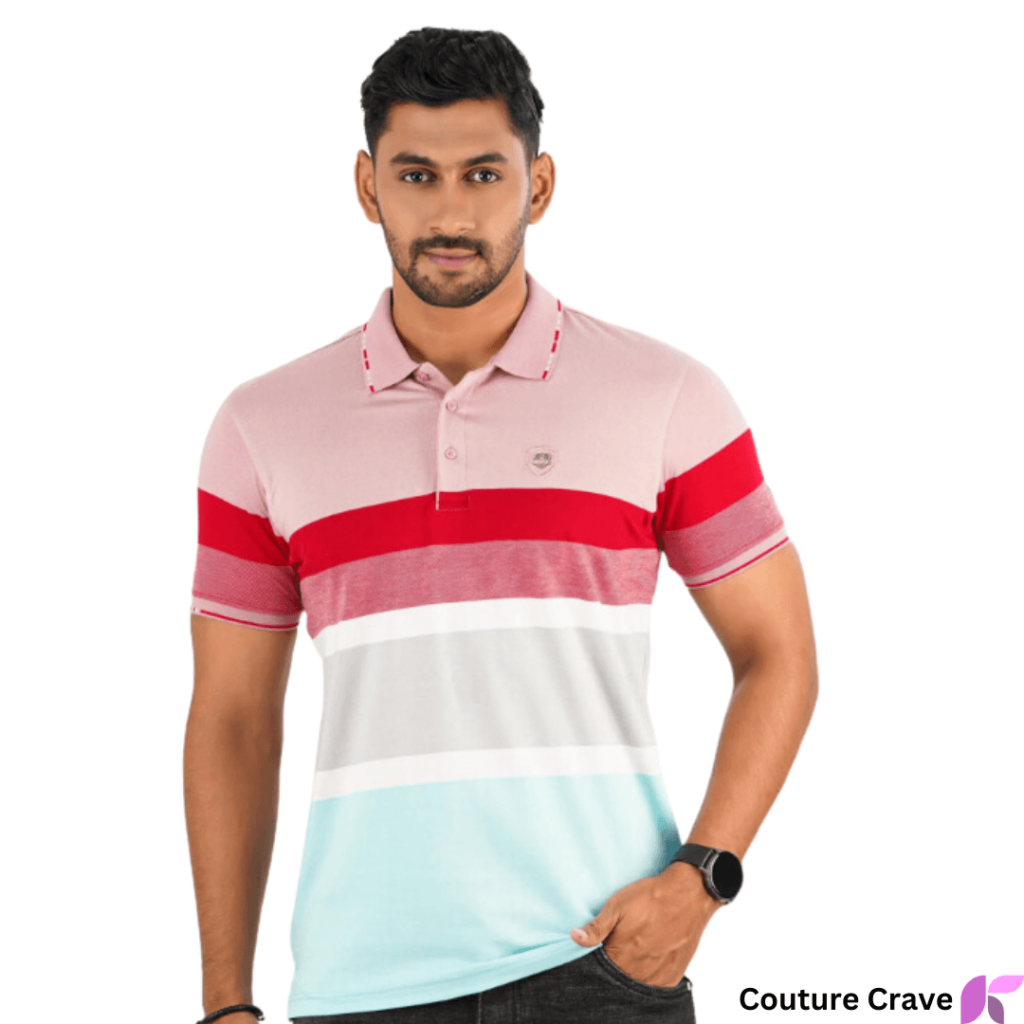 Stripe Polo T-Shirt