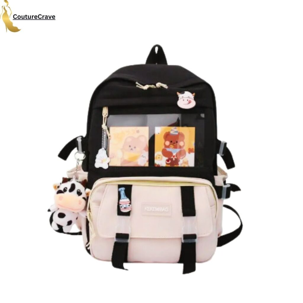 Fengdong cute school and college bags for girls kawaii bookbag