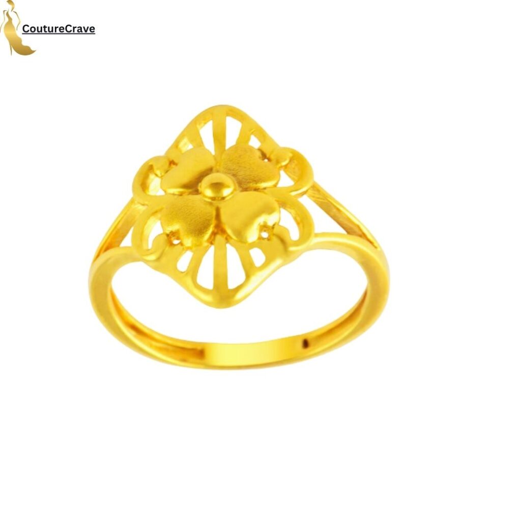 THE SHIMMERING OASIS LADIES GOLD RING
